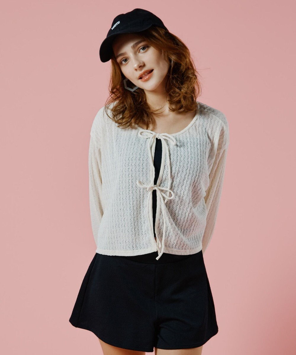 San-ai Resort（三愛水着楽園） 【WEB限定】ニットレーストップス付き4点セット水着 