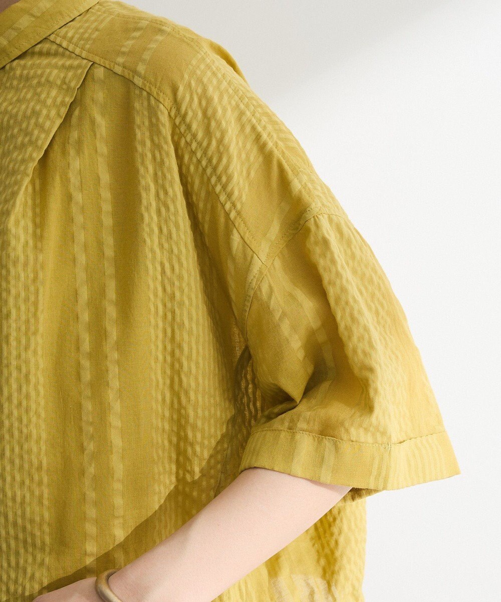 Green Parks Ｉ　ＳＥＴ２点　ギャザーシャツ＋布帛インナー 