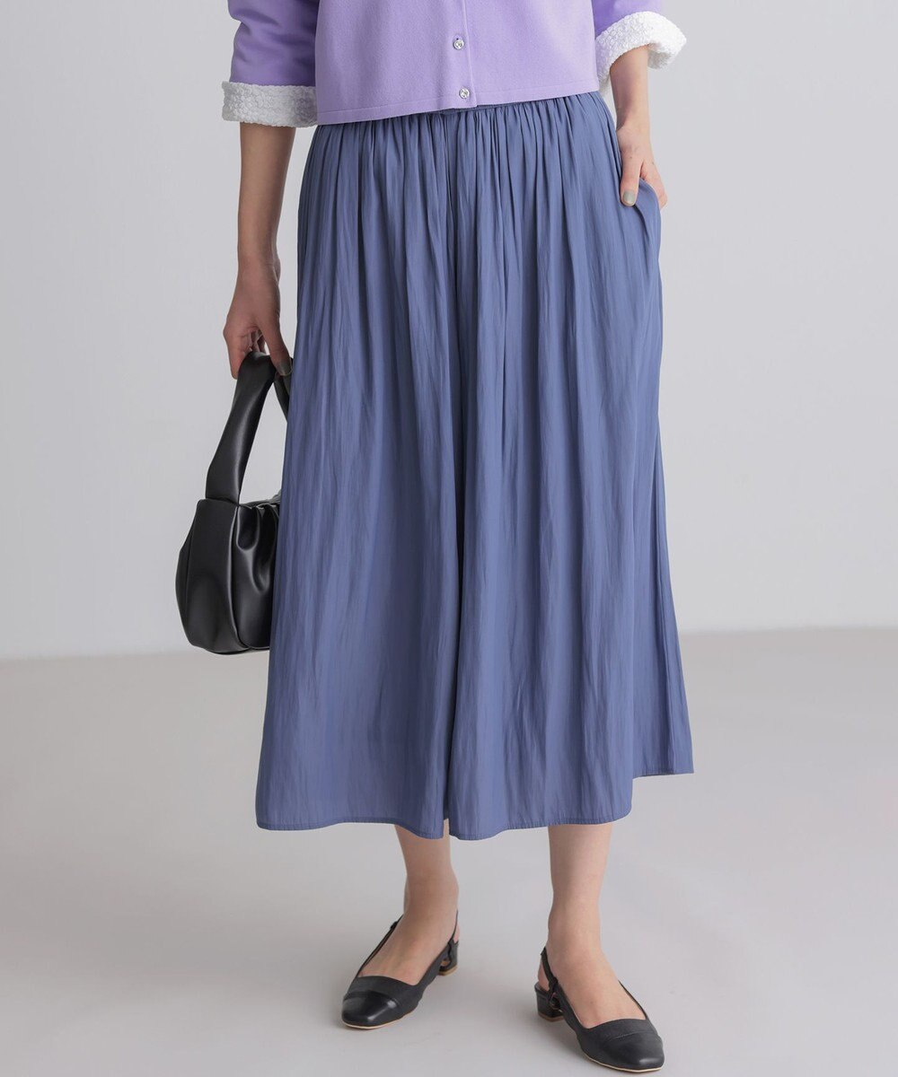 組曲 S ギャザーライトデシン パンツ 