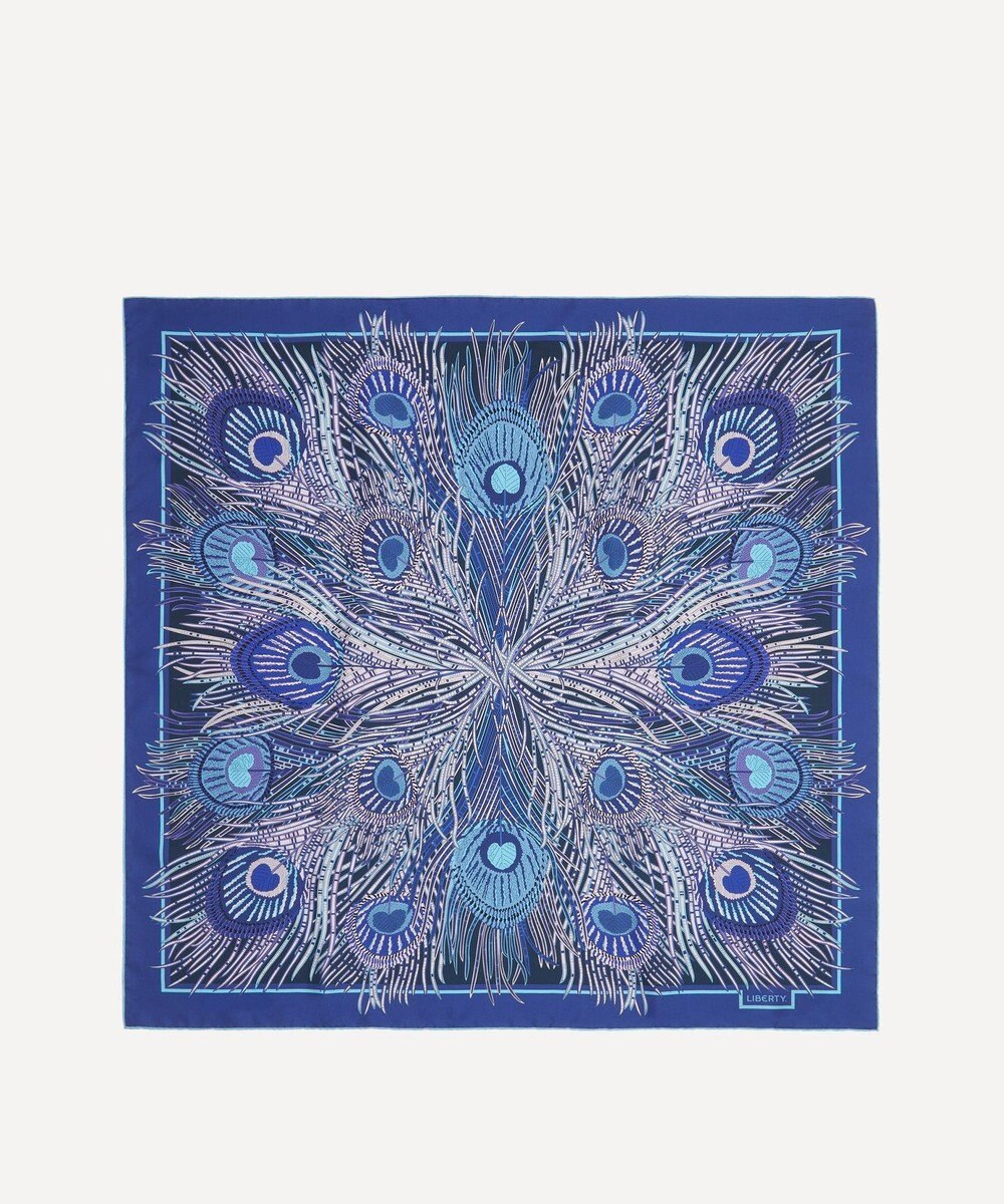 LIBERTY. ヘラ 90x90 シルクスカーフ 