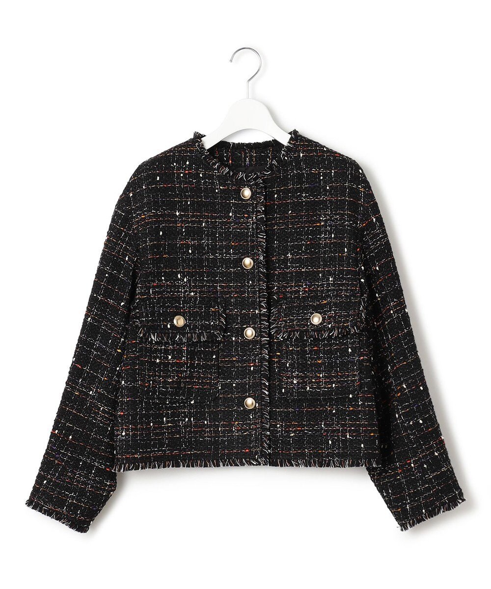 23区 L GIOLICA カラーミックスツイード ジャケット 