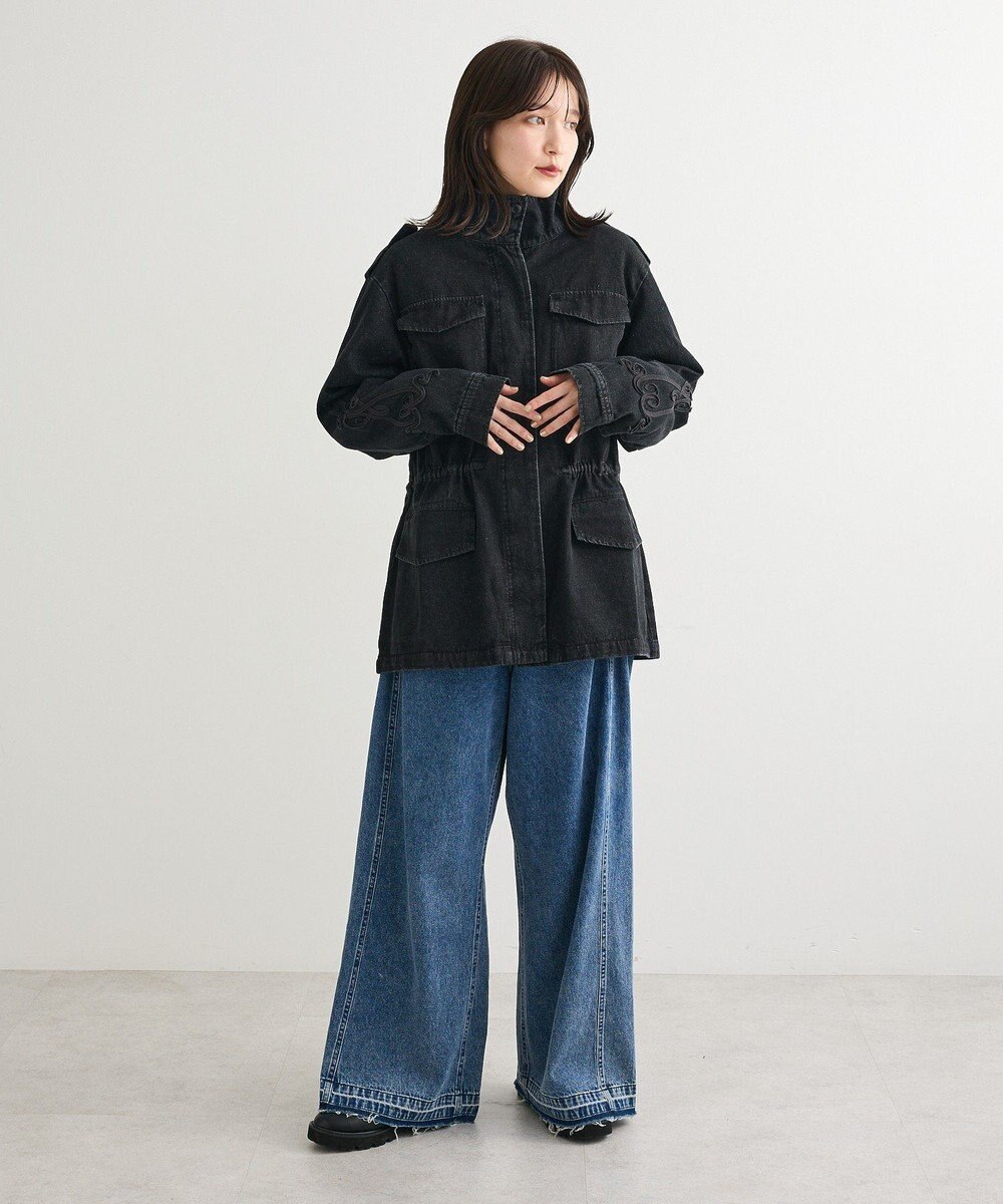 Green Parks ■ESCAR デニムコード刺繍ジャケット 