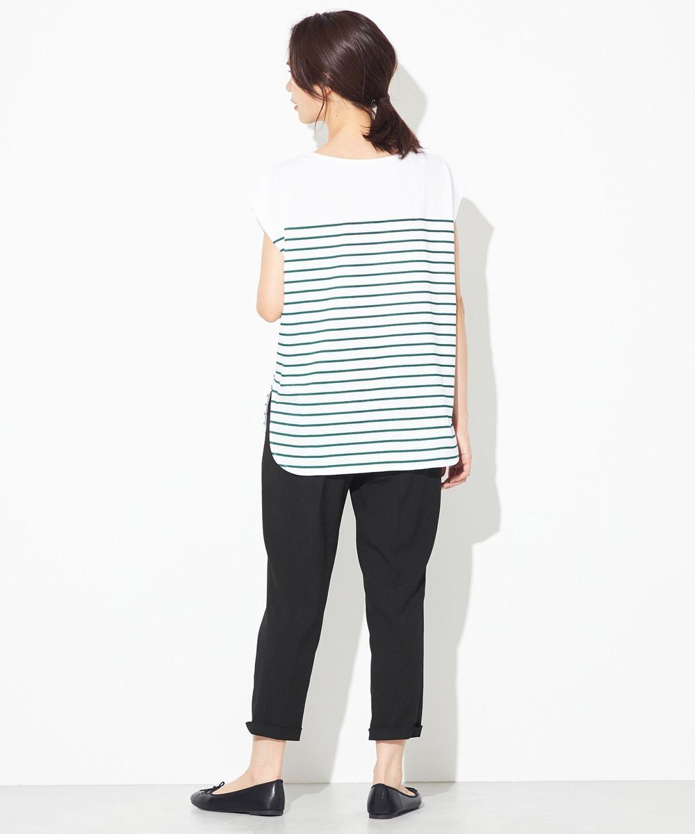 ANY 【接触冷感・UVケア】TCオーガビッツボーダー Tシャツ 