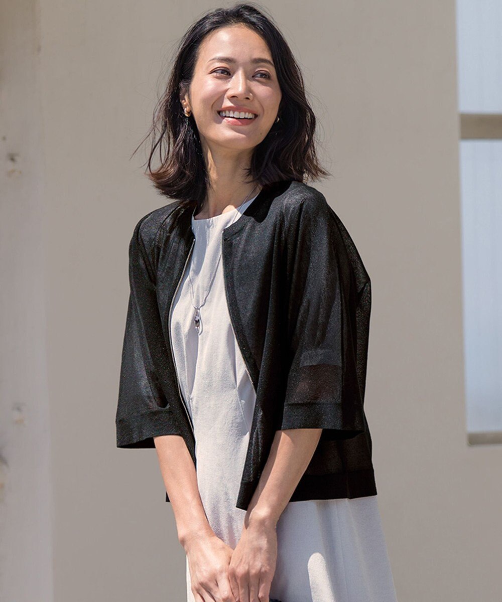 J.PRESS LADIES SHEER LIGHT KNIT ブルゾン 