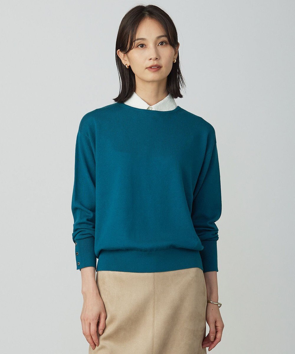 J.PRESS LADIES Cotton Wool ボートネック ニット 