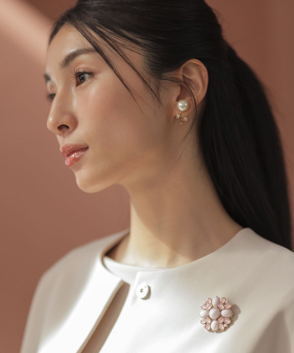 組曲 カラーオーバルブローチ 