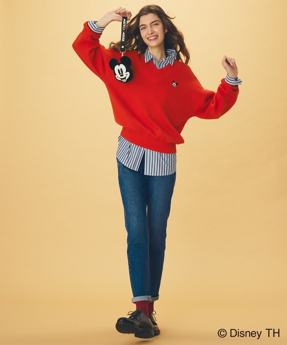 ANY 【ディズニー】ミッキーマウス／スウェットライクニット 