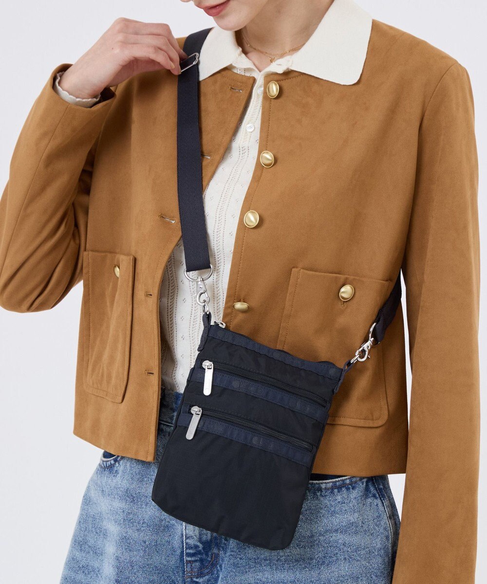 LeSportsac 3 ZIP CROSSBODY/ディープシーブルー 