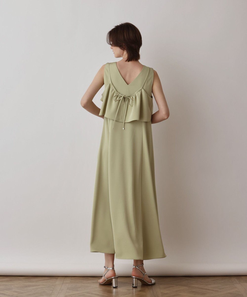 GRACE CONTINENTAL サテンレイヤードワンピース 