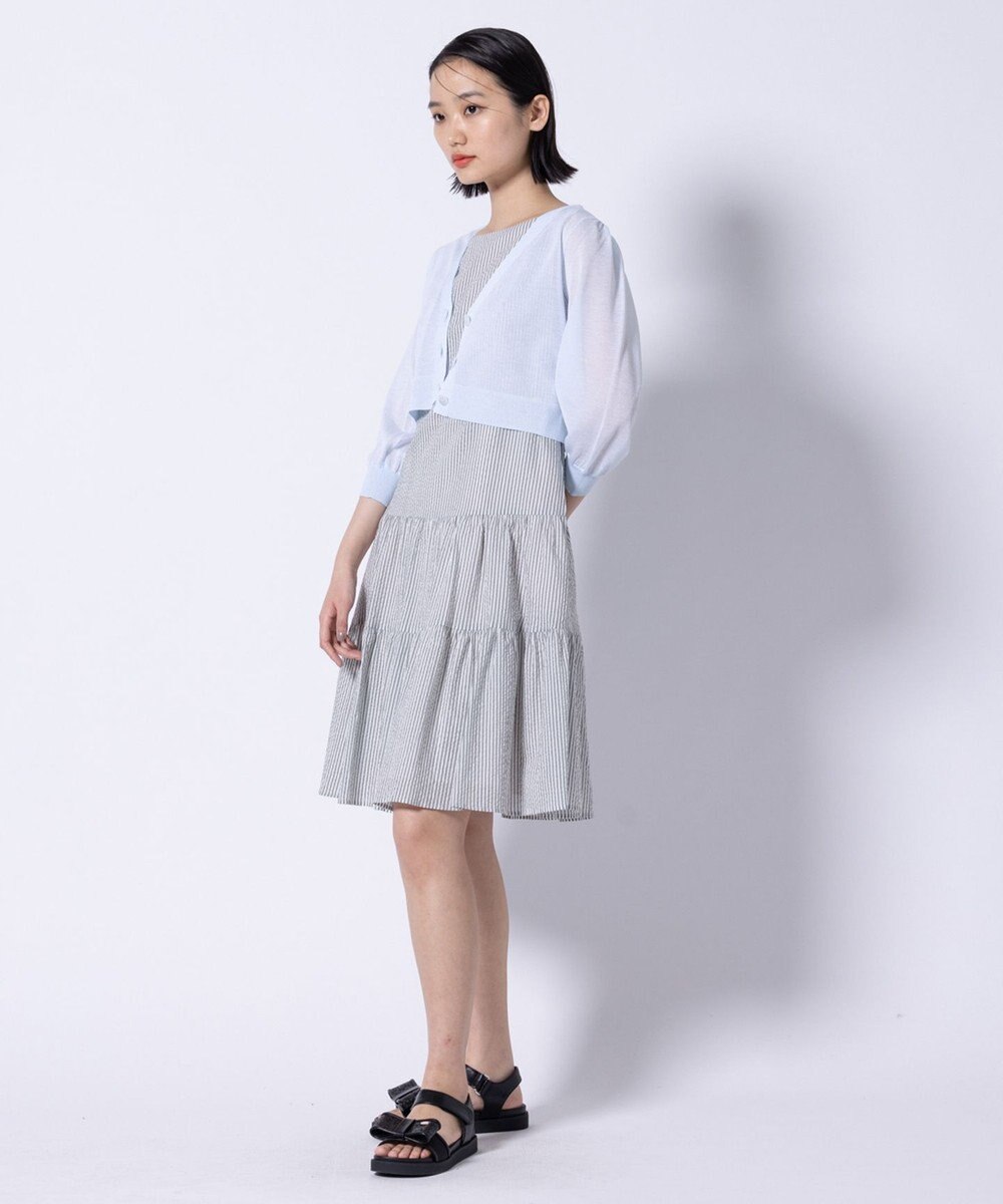 TOCCA 【美人百花掲載】SHEER BUBBLE KNIT ニットカーディガン 