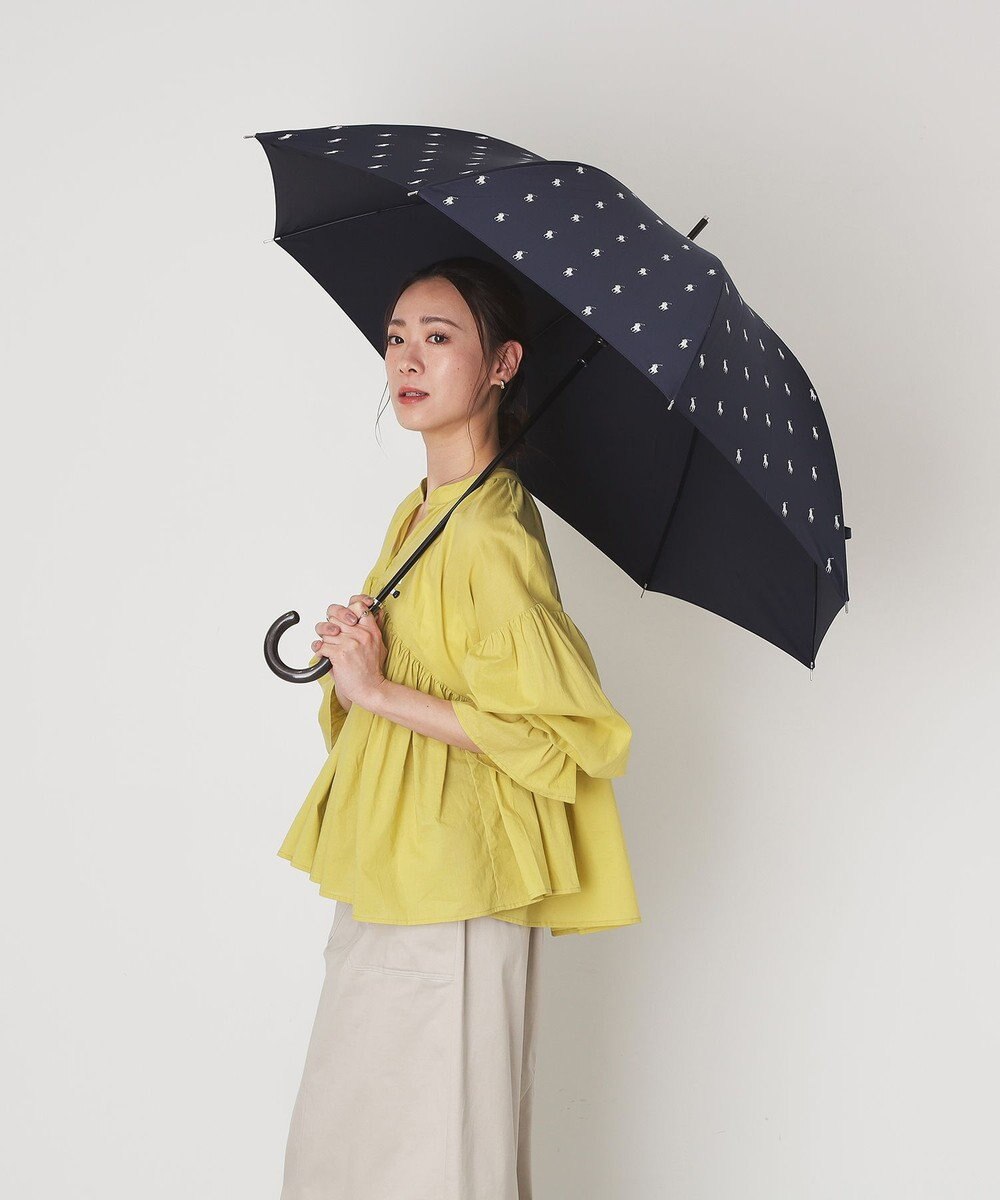 MOONBAT 【WEB限定/ジャンプ傘】POLO RALPH LAUREN（ポロ ラルフローレン）長傘  ポロポニー プリント 