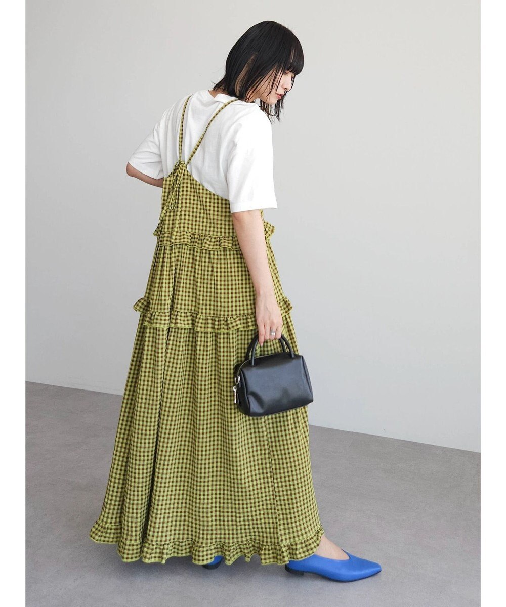 Green Parks ・Ｐｅｔｉｔ　Ｆｌｅｕｒ　カラーギンガムキャミワンピ 