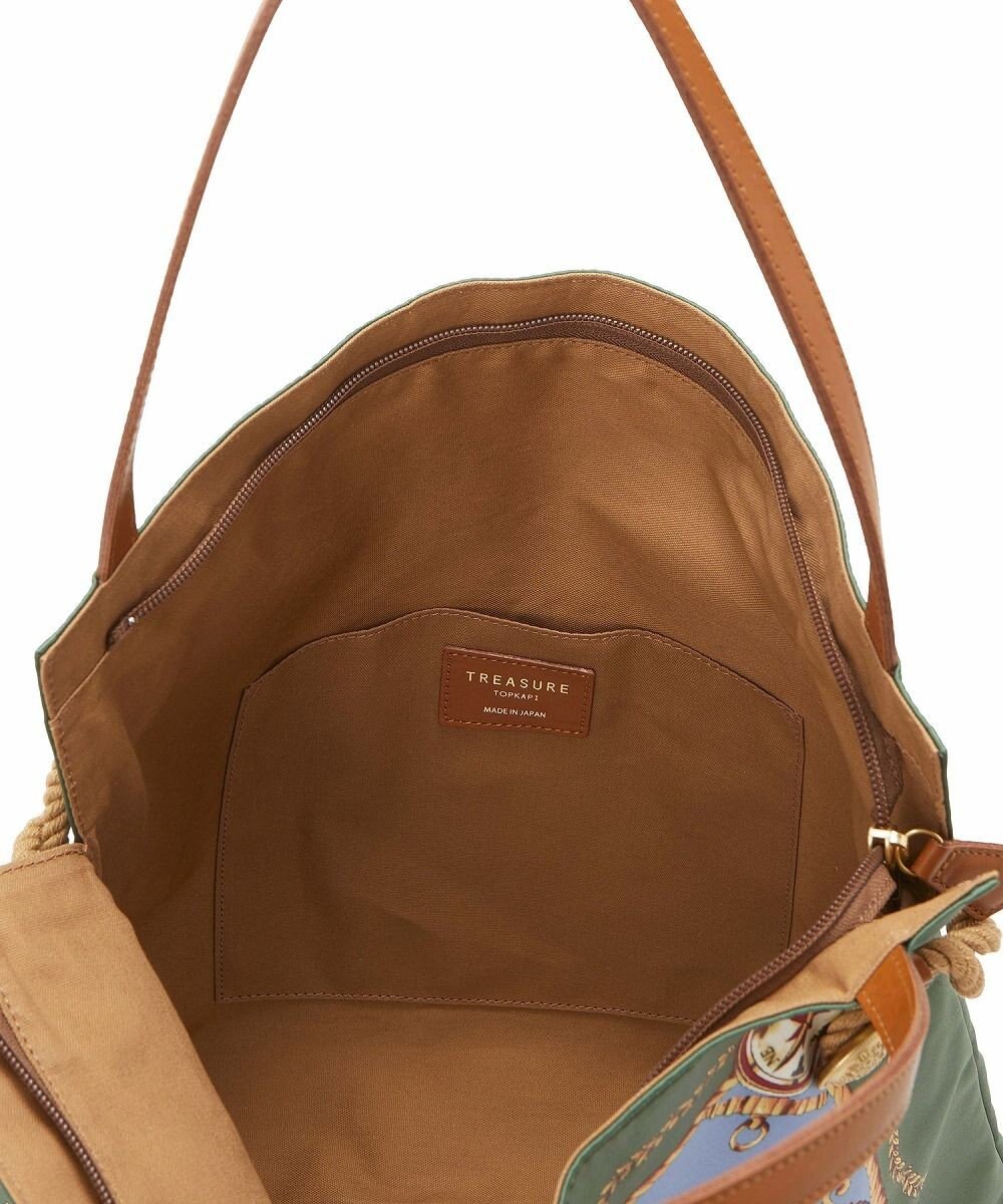 TOPKAPI 【TREASURE TOPKAPI】【アーカイブ】マイルドサテン スカーフ パネル柄 トートバッグ 2023 