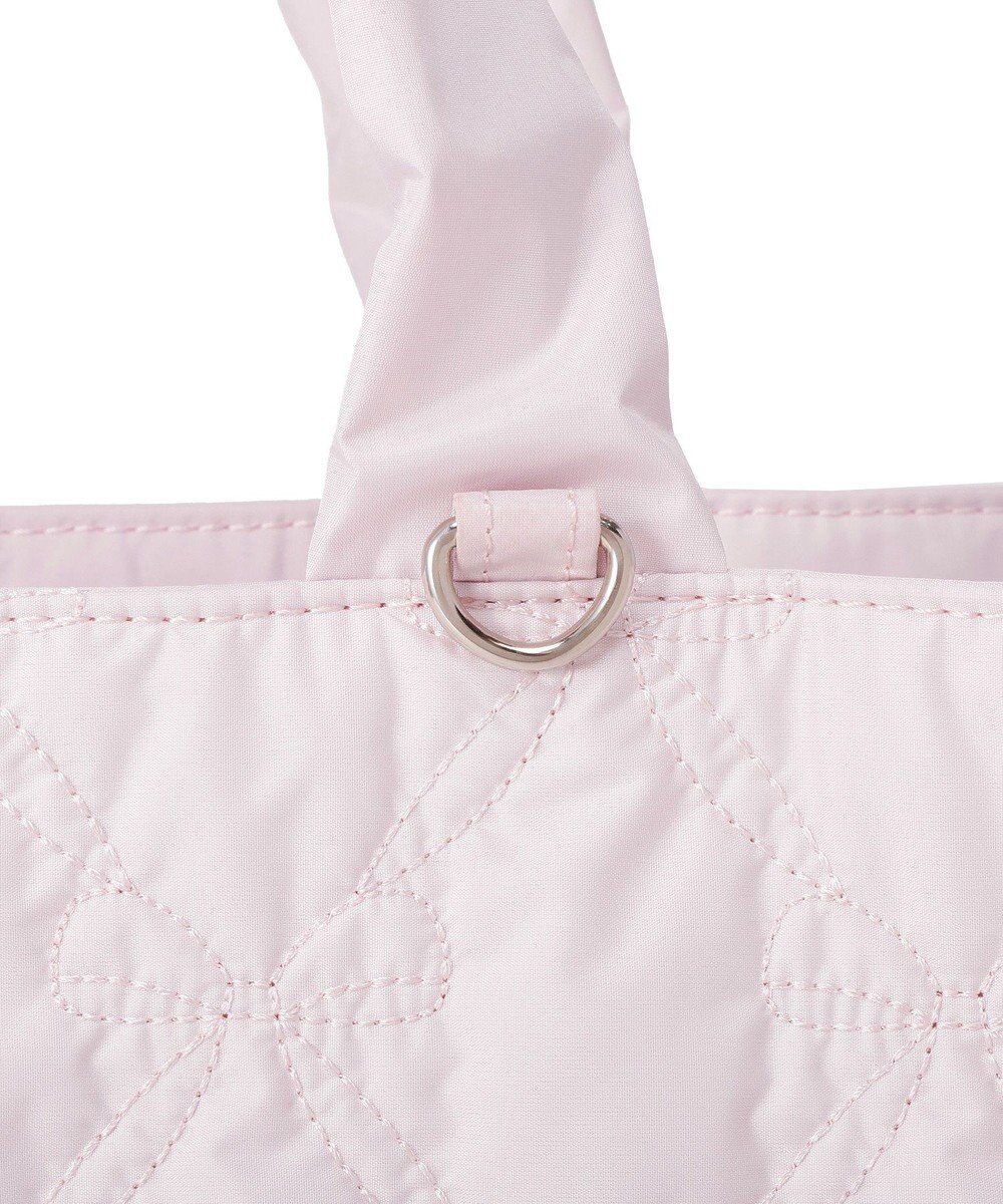 Maison de FLEUR ギャザーハンドルリボンキルティングトート 