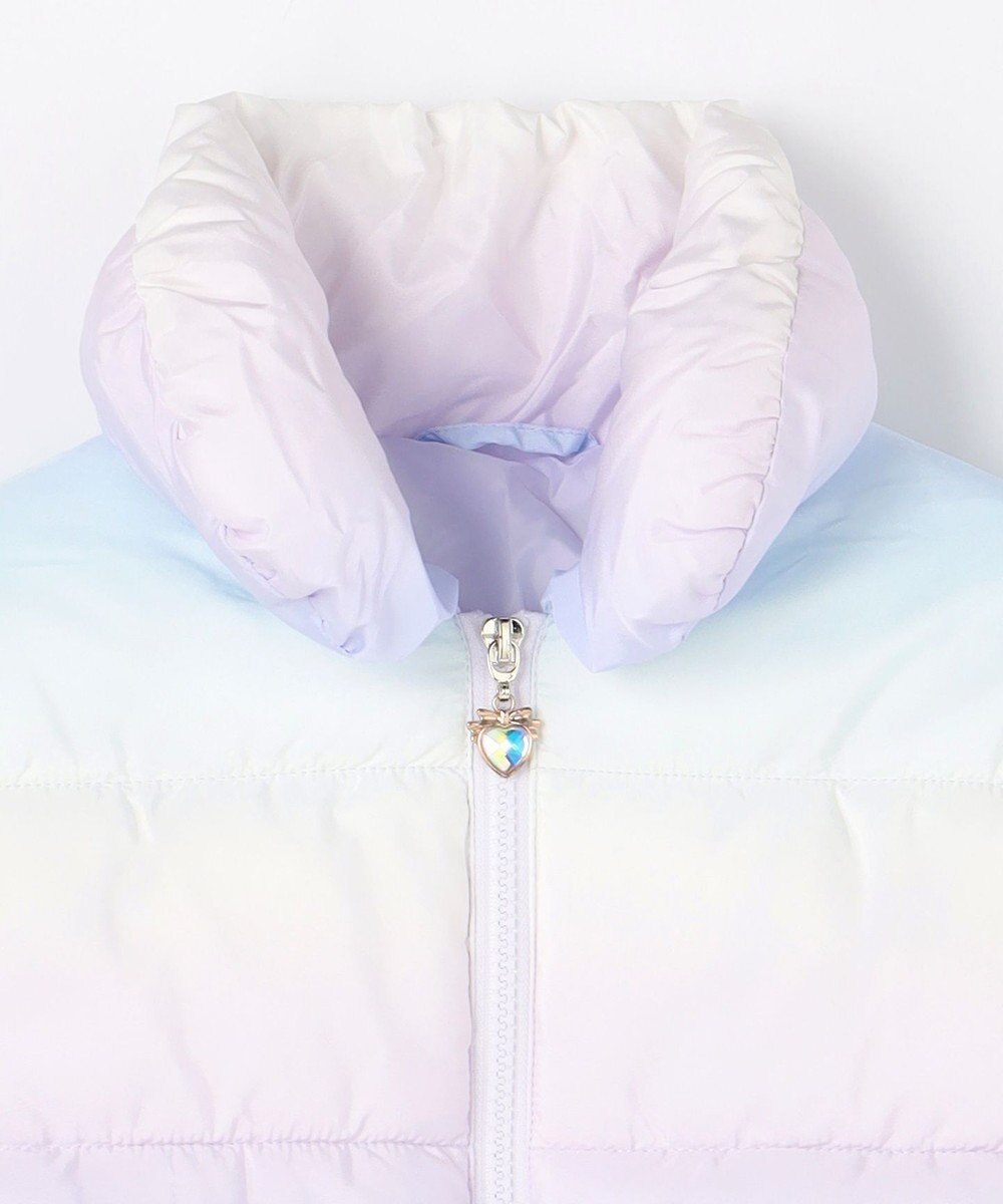 ANY KIDS 【フード取り外し/洗濯機可能】中綿フリル リボンコート 