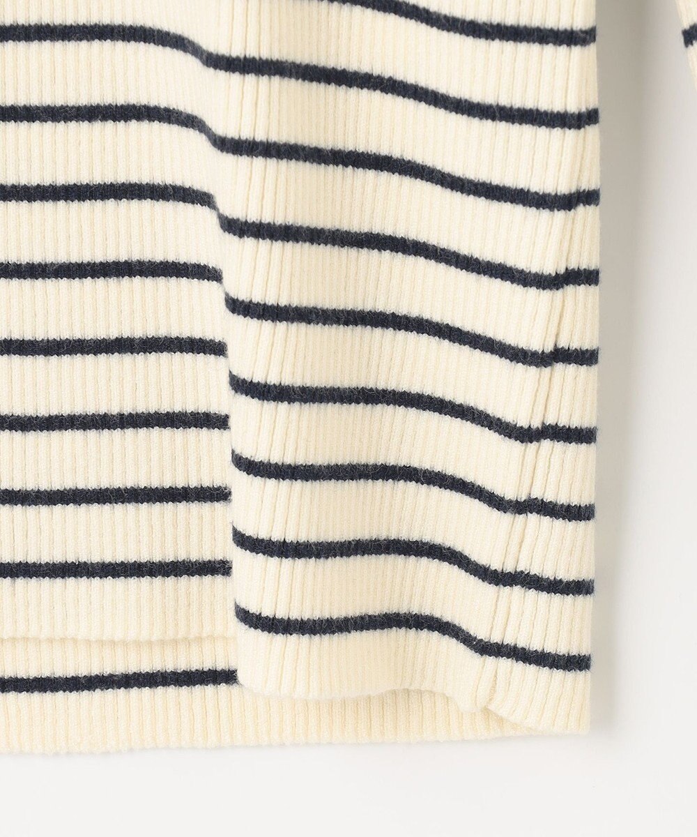 Feroux 【洗える】パフショルダーリブ ニット 