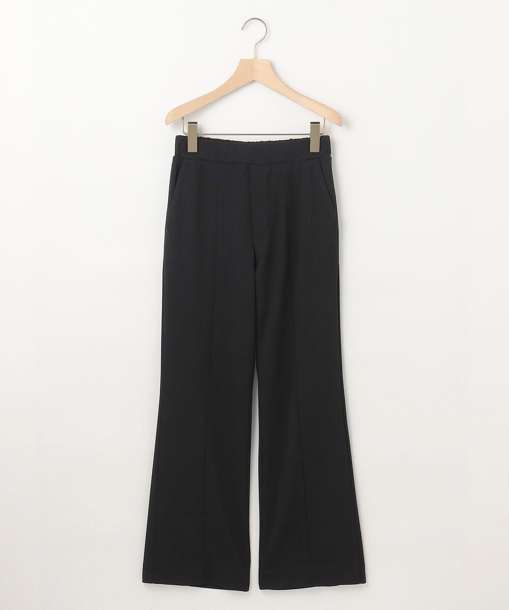 組曲 S スタイルアップジャージー フレアパンツ 