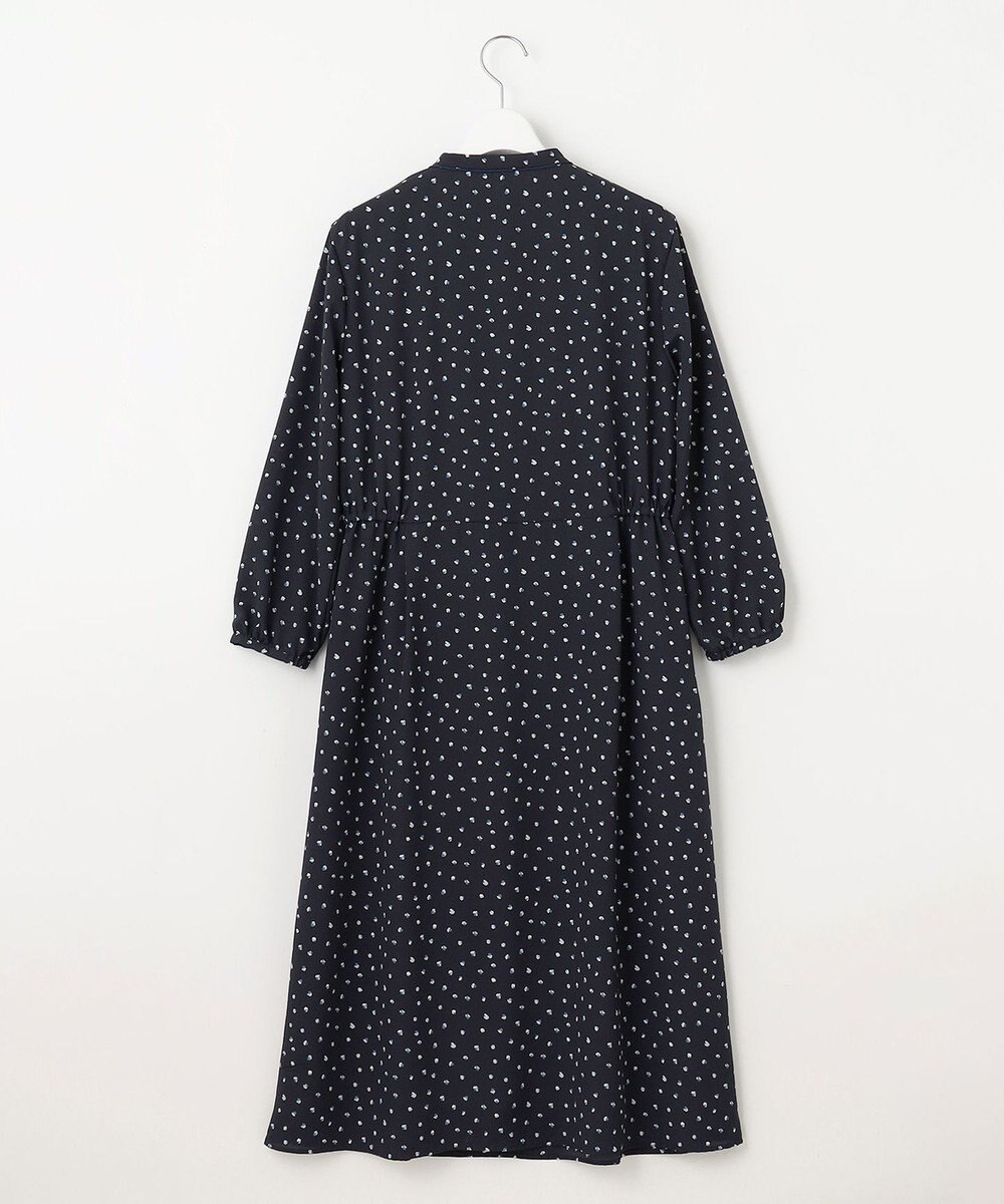 J.PRESS LADIES S 【洗える】ドット フラワープリント ワンピース 