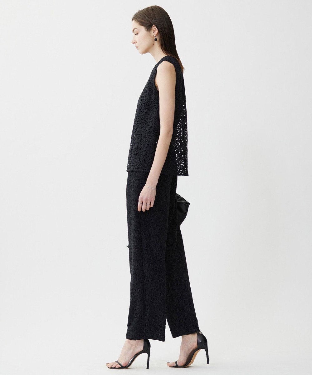 ICB L 【洗える】 ナイロンコードレース ブラウス 