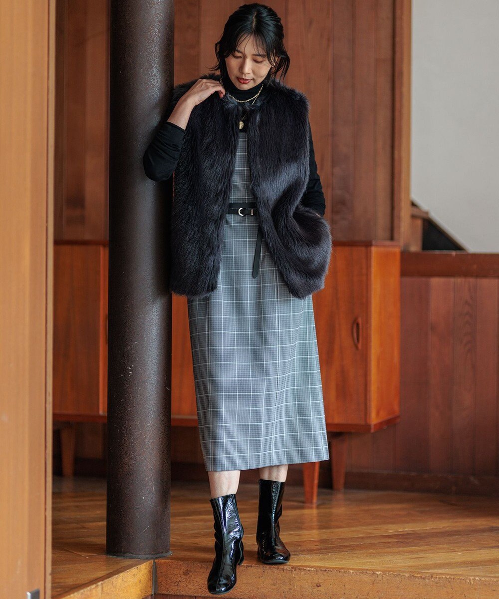 23区 L ECOPEL エコファー ジレ 