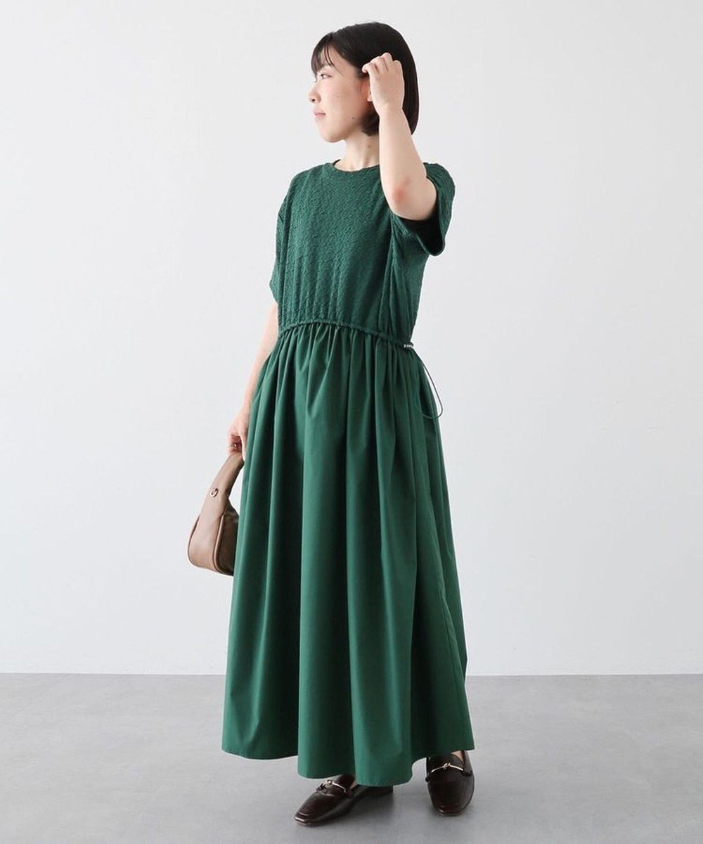 Green Parks ドロストドッキングワンピース 