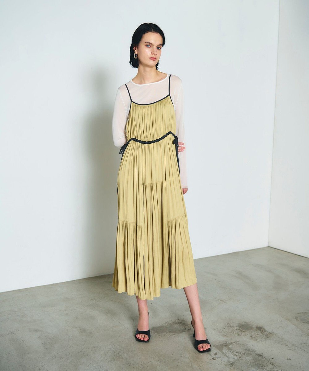 GRACE CONTINENTAL ギャザーキャミソールワンピース 