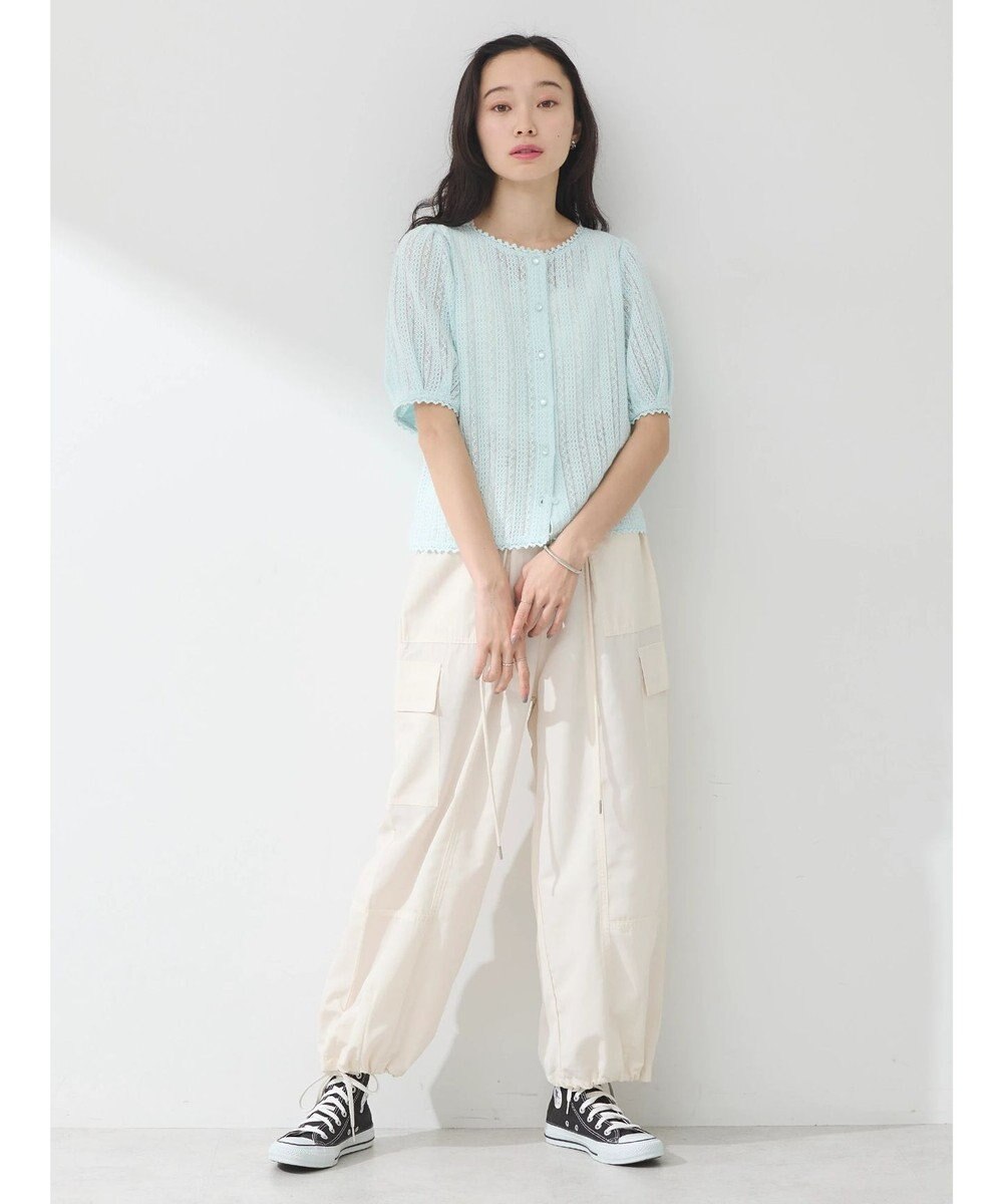 earth music&ecology コンパクトレースカーディガン 