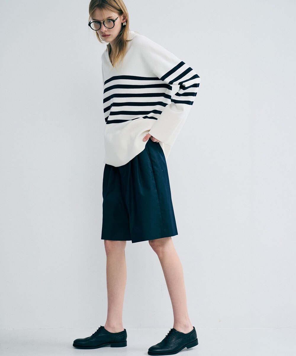 uncrave スウェットライクニット スキッパートップス 