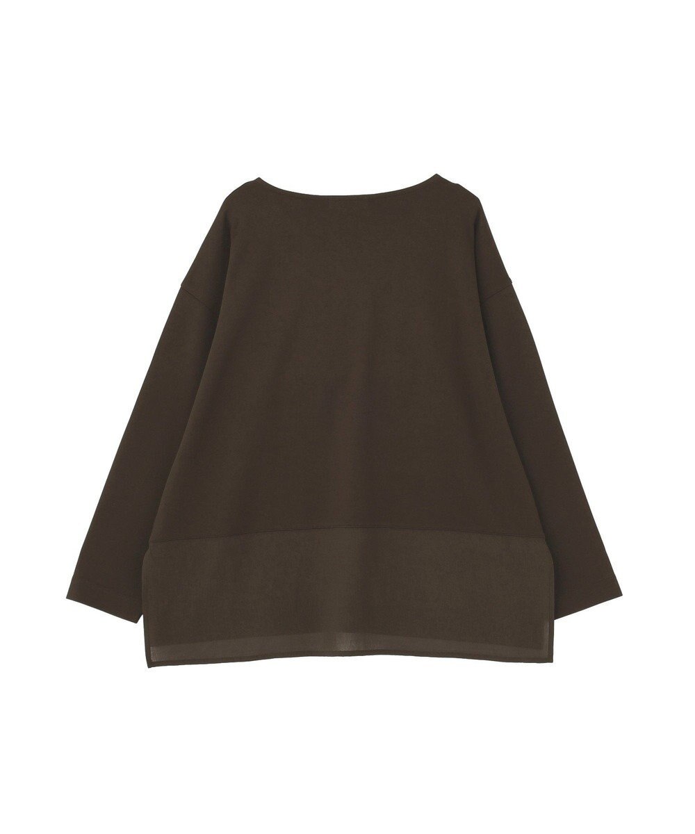 AMERICAN HOLIC Vネック裾異素材ポンチプルオーバー 