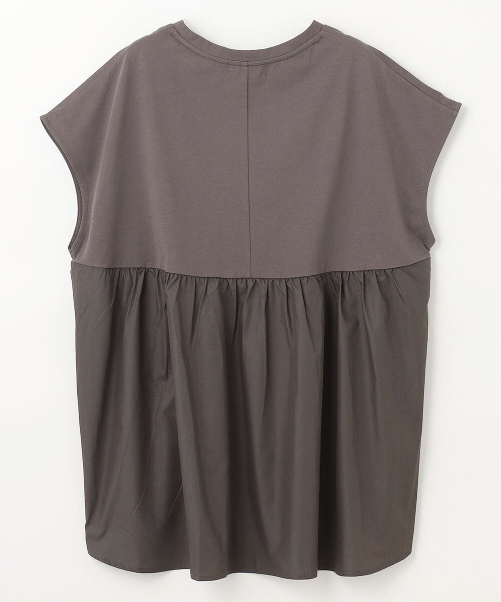 ANY L 【吸水速乾/シワになりにくい/アンチピリング】バックフレアフレンチスリーブカットソー 