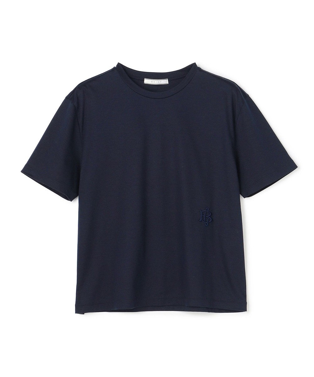 BEIGE， COOKE / オリジナルロゴ刺繍Tシャツ 