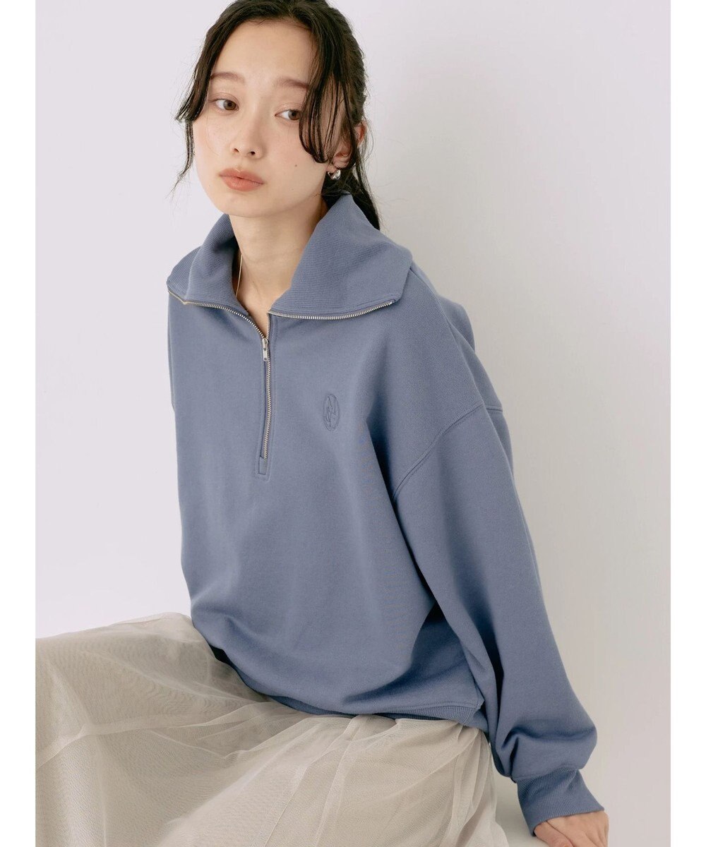 earth music&ecology ハーフＺＩＰスウェット 
