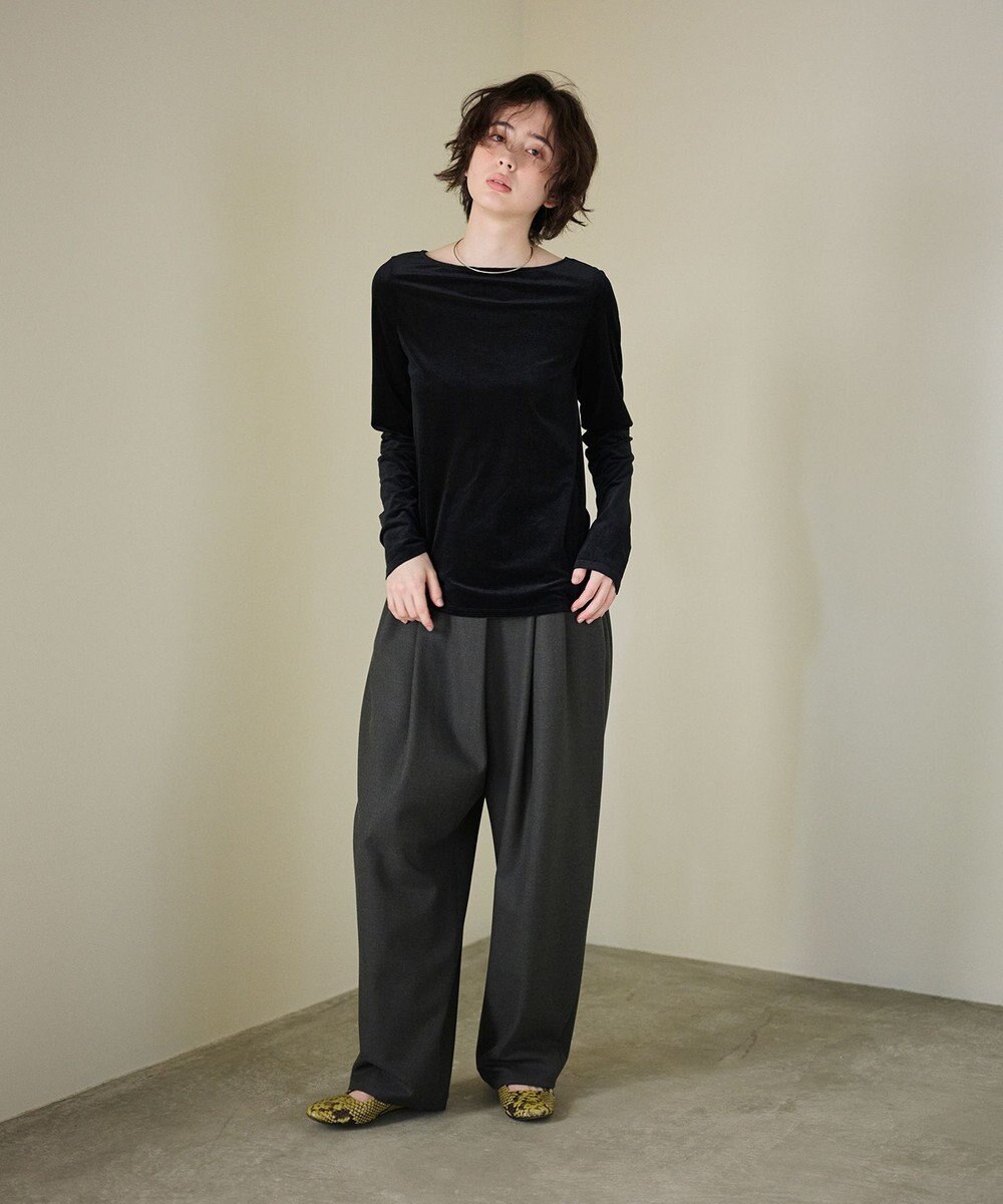 #Newans 【洗濯機可／ 前後着用可】 シアーベロアプルオーバー 