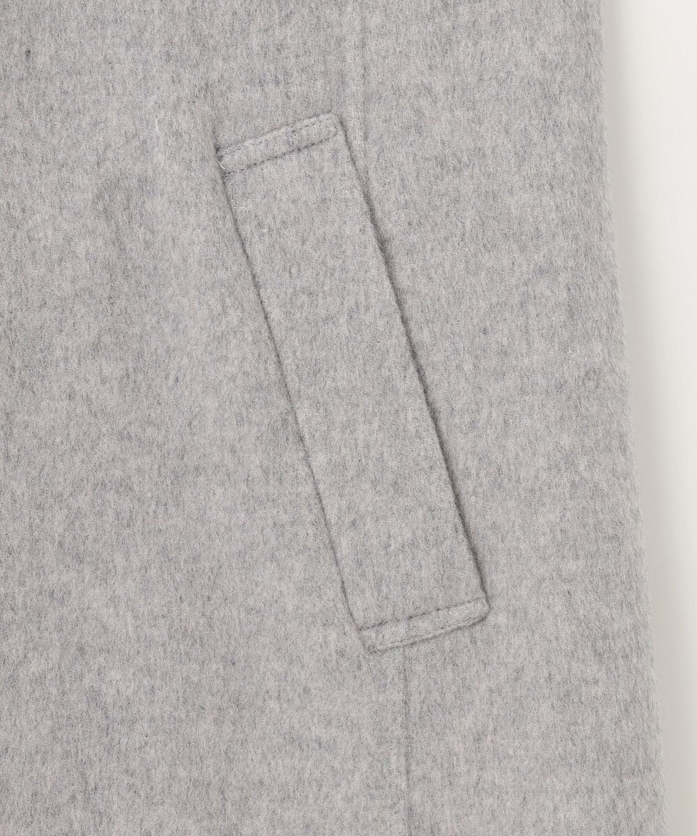 J.PRESS LADIES ウールナイロンリバー フード付き コート 