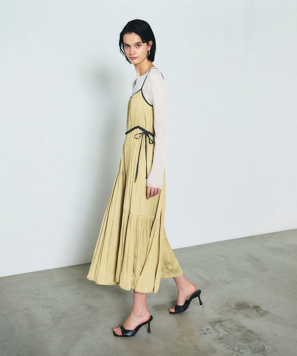 GRACE CONTINENTAL ギャザーキャミソールワンピース 