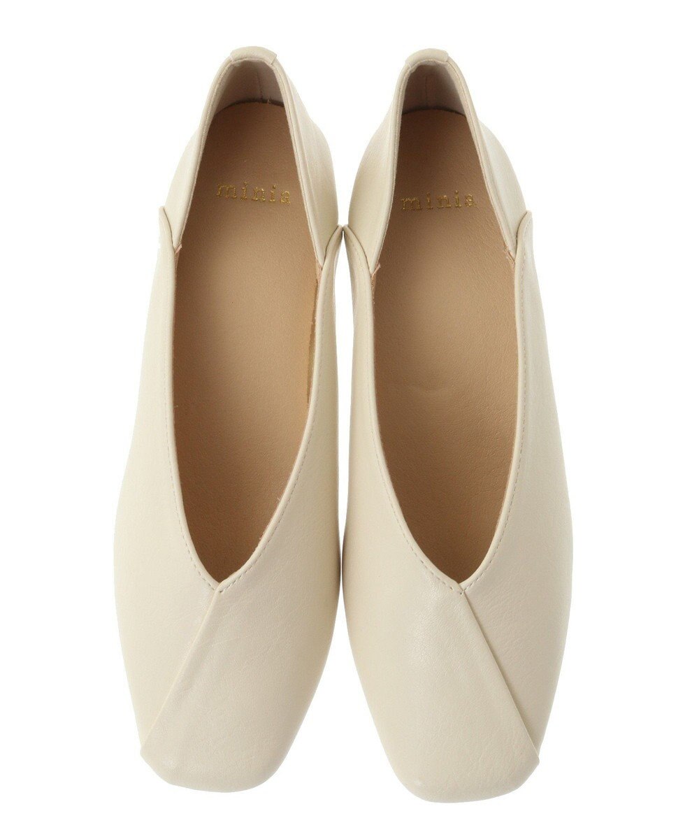 Green Parks ・ｍｉｎｉａ　ウッドヒールパンプス 