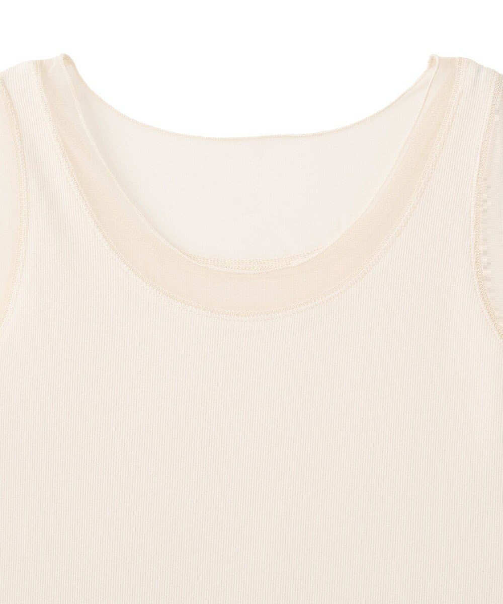 YECCA VECCA チュールMIXリブインナー 