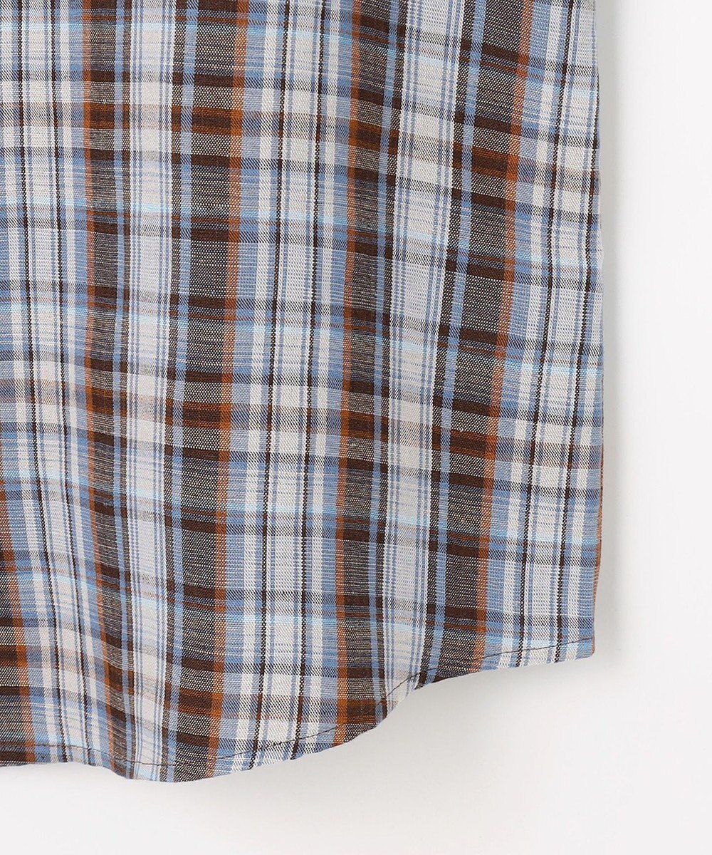 J.PRESS LADIES S 【一枚で着映え】リネンVisマドラス チェック シャツ ブラウス 