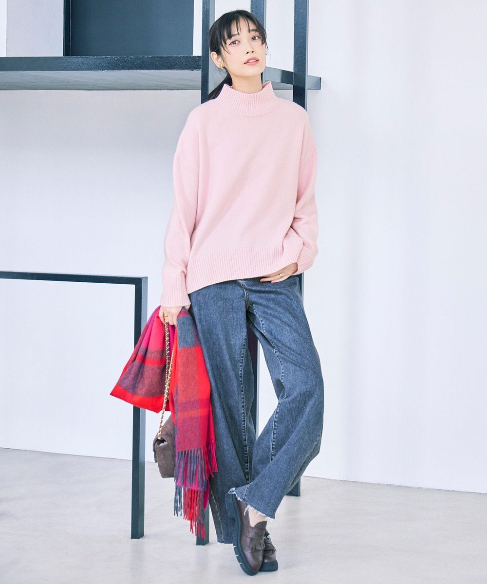 UNFILO L カシミヤブレンド ハイネックニット 