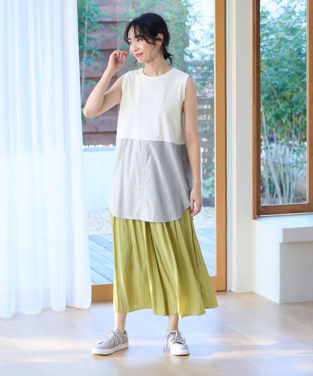 ANY 【洗濯機可能】レイヤードインナータンクトップ 