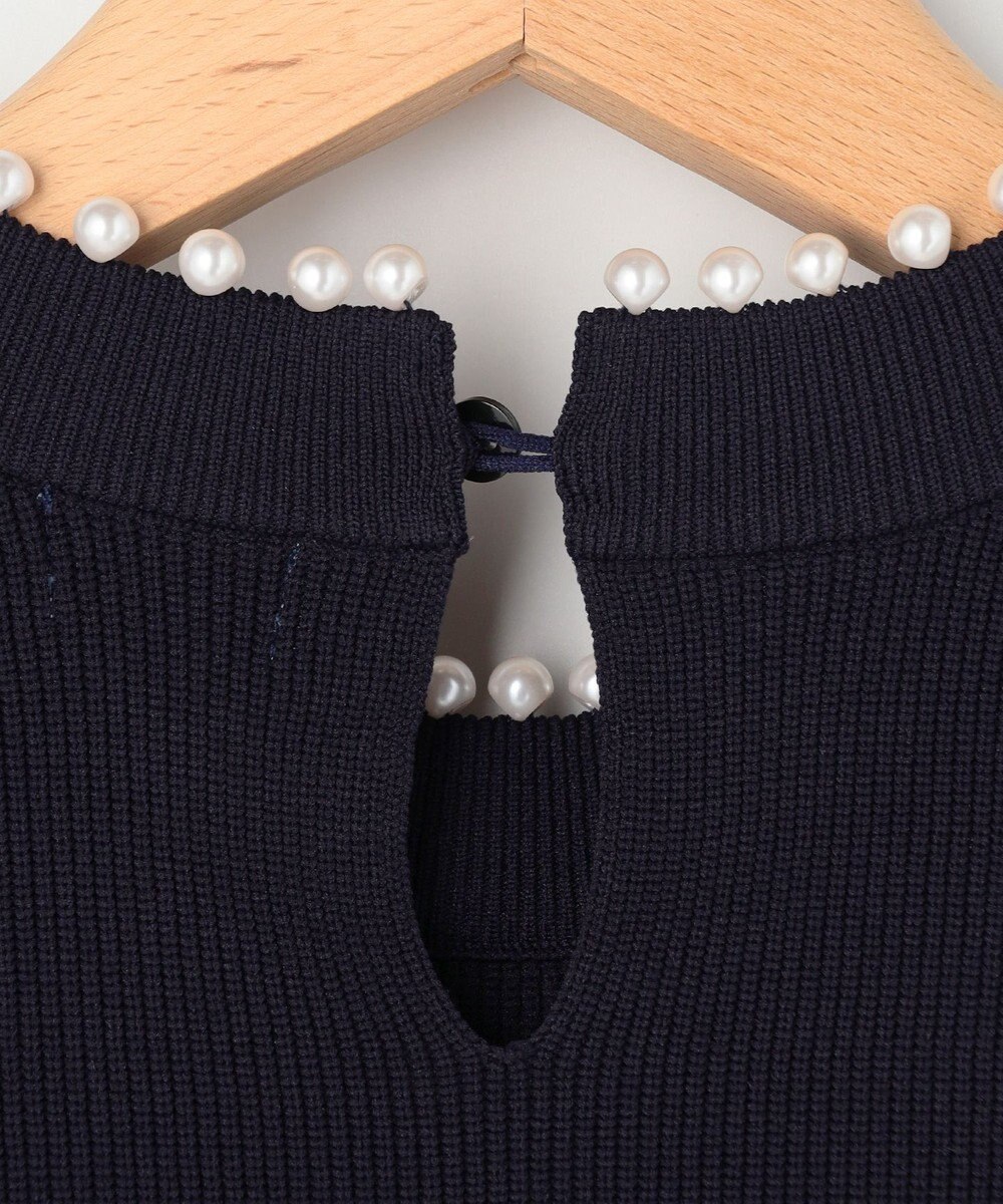 組曲 L 【先行予約・WEB限定】パール釦畦ニット プルオーバー 