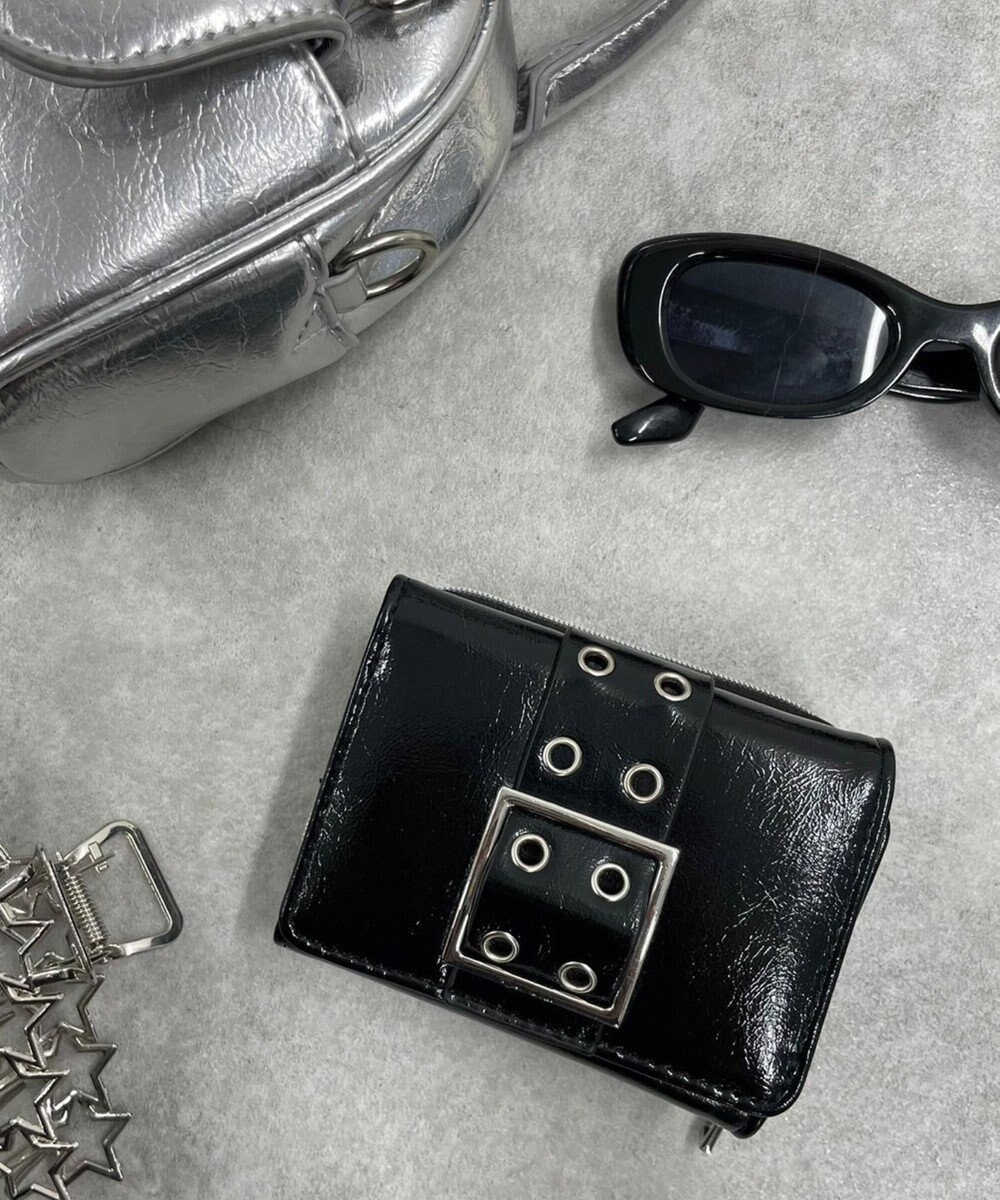 WEGO ハトメベルトフラップウォレット 