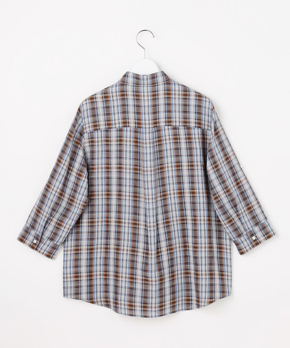 J.PRESS LADIES S 【一枚で着映え】リネンVisマドラス チェック シャツ ブラウス 