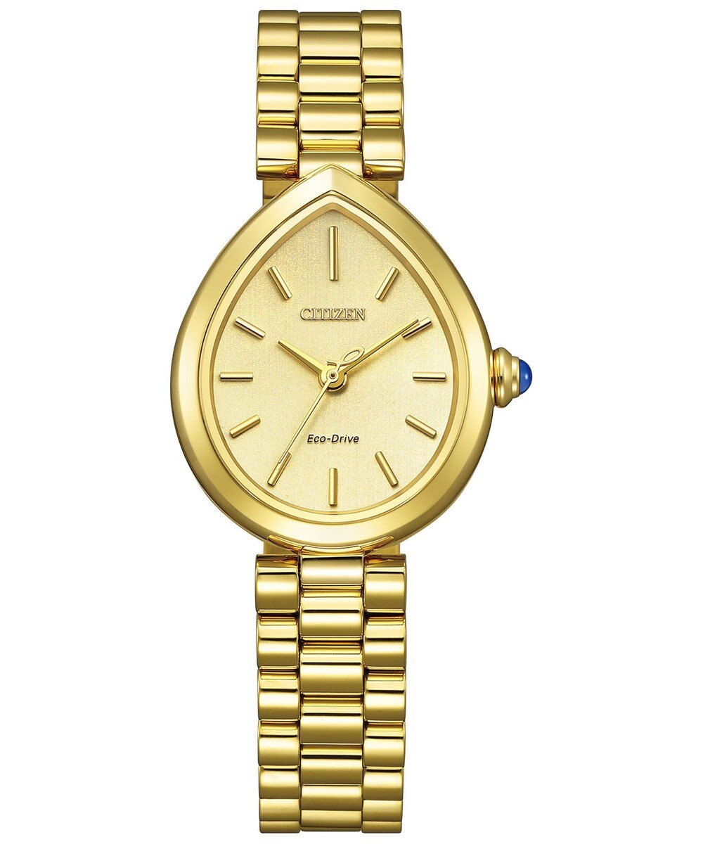 CITIZEN 【電池交換不要】ドロップ形状のジュエリーライクウオッチ EM1202-50P イエローゴールド 