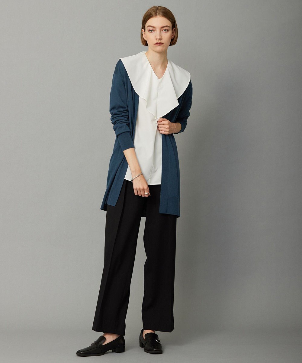 ICB L 【洗える】ハイゲージポンチ ラッフルカラープルオーバー 