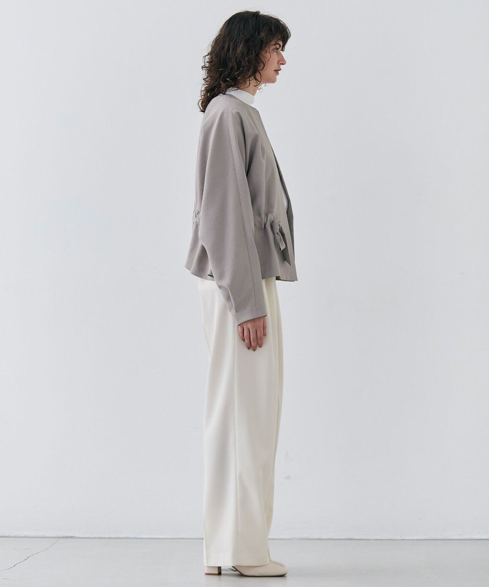 BEIGE， 【洗える・VERY3月号掲載】PORDIC / ノーカラードルマンジャケット 