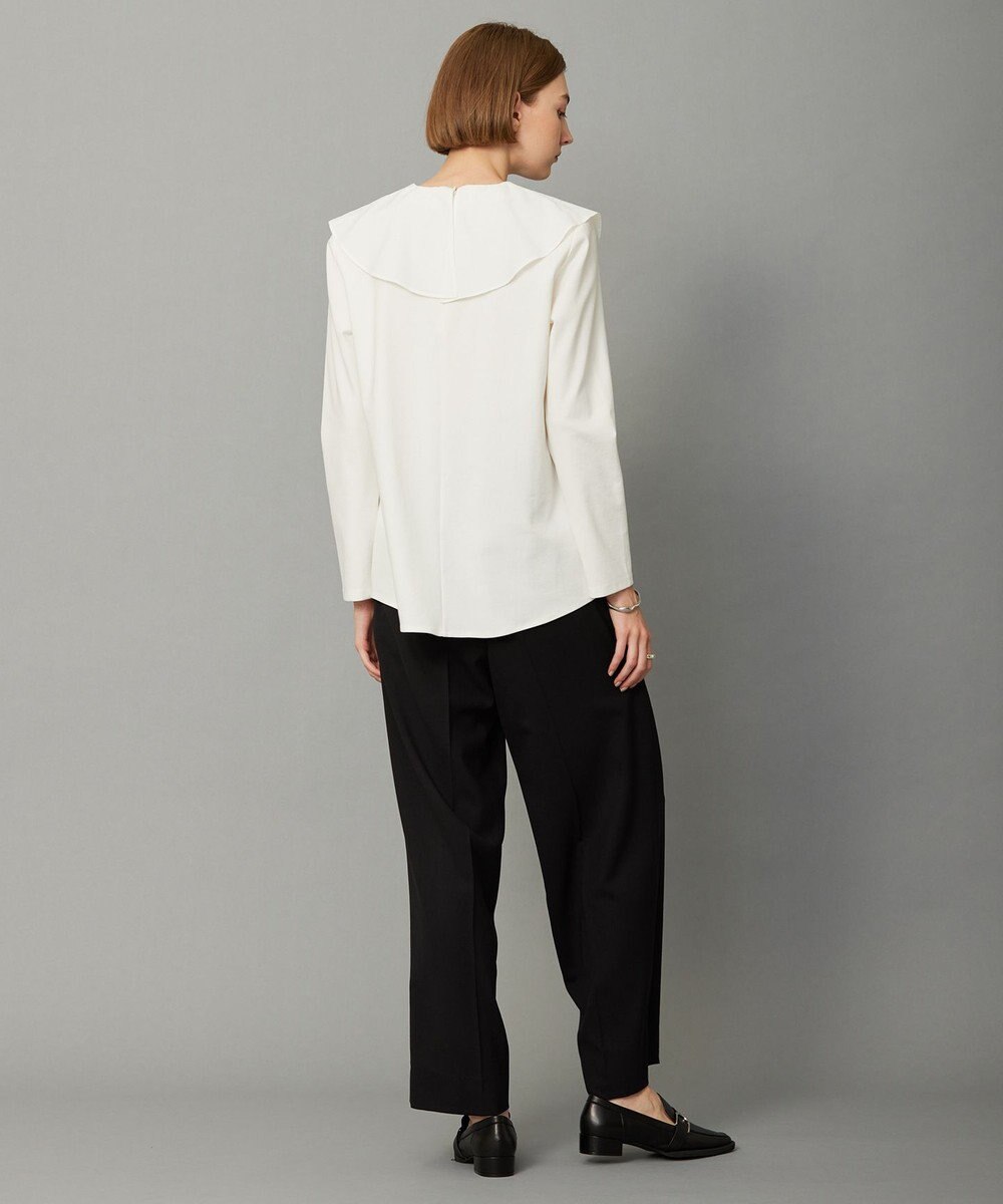 ICB L 【洗える】ハイゲージポンチ ラッフルカラープルオーバー 