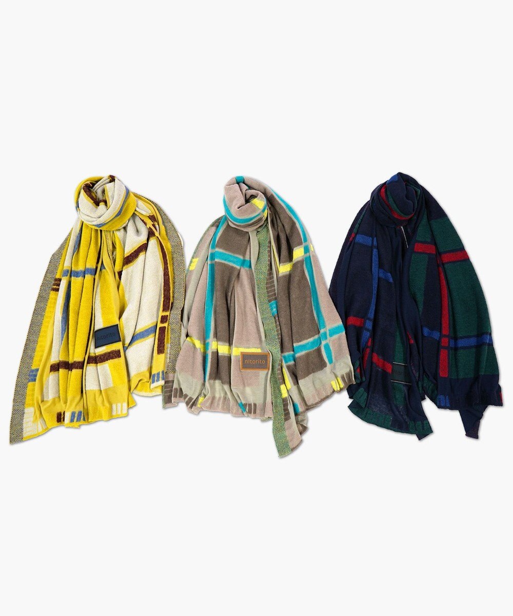 nitorito 【UNISEX】tanbo チェック柄 ストール 
