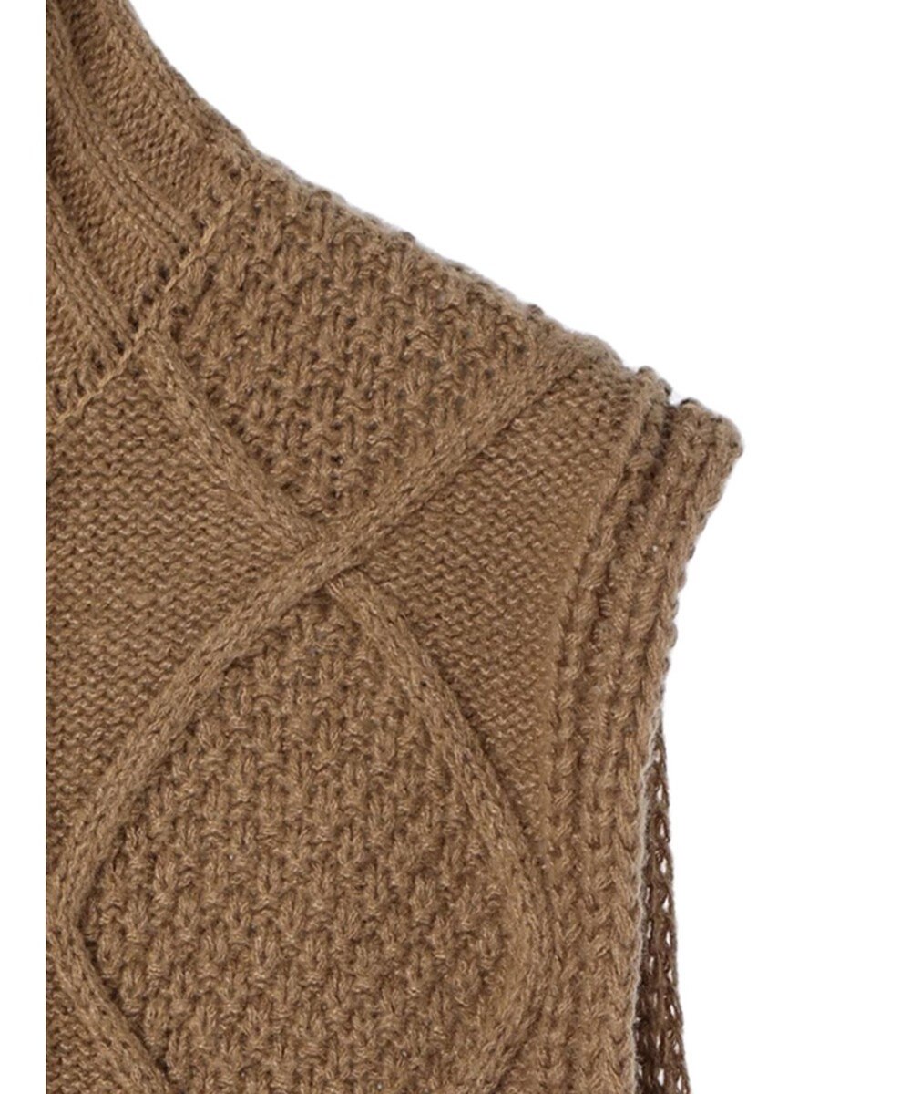 Green Parks ケーブルニットベスト 