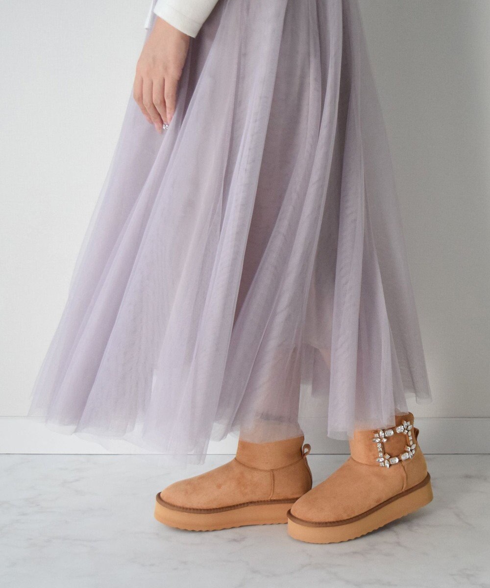 Bridget Birkin 【Bridget Birkin】バックルビジュームートンブーツ 